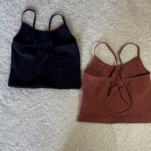 By Together Black and Brown Camisole Set